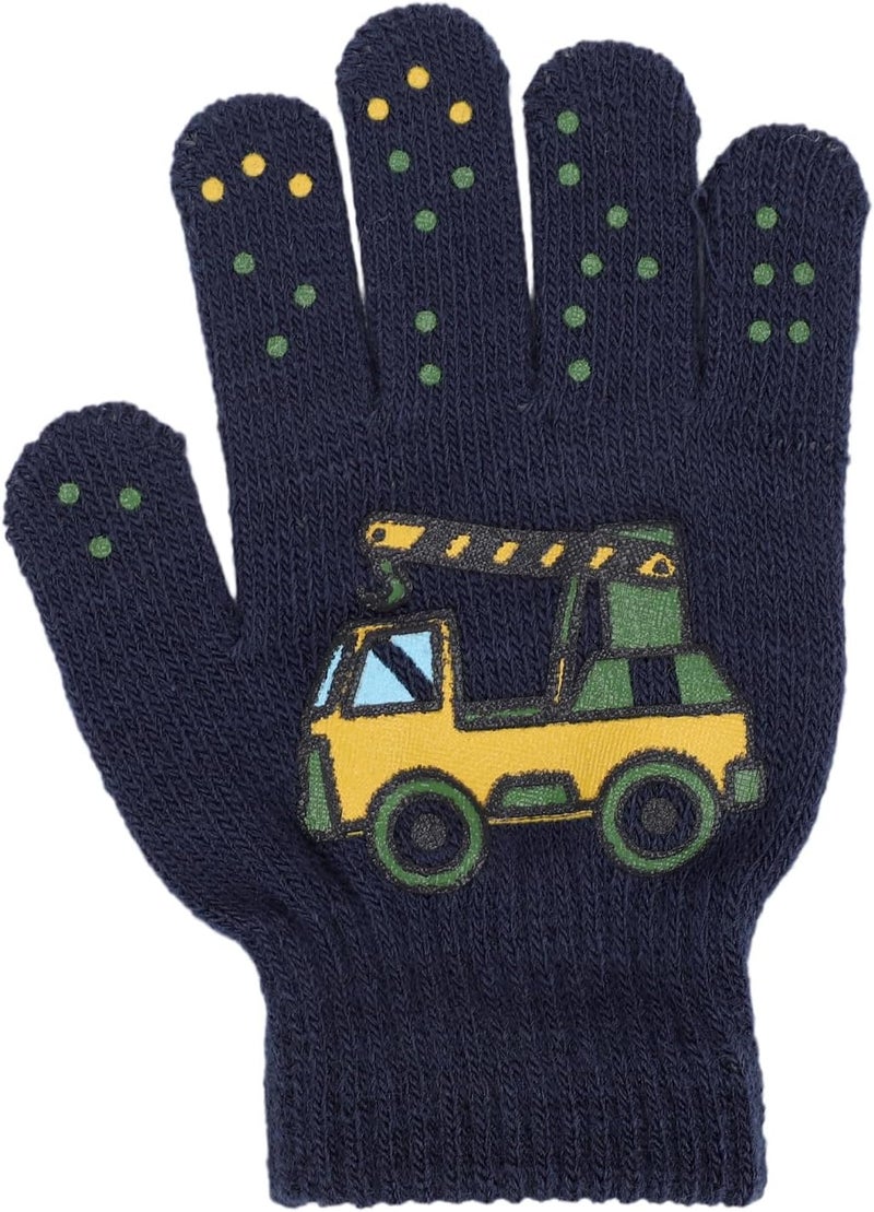 BUTITNOW Boys Truck Ball Game Controller Excavator Earmuffs & Gloves Set, Soft Plush Comfortable Winter Outdoor Ear Warmers - Image 2